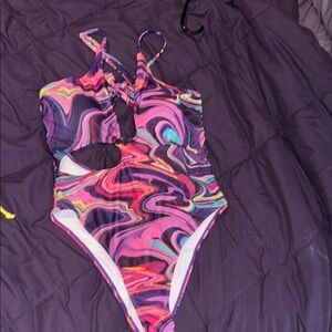 Vibrant Swirl One-Piece Swimsuit